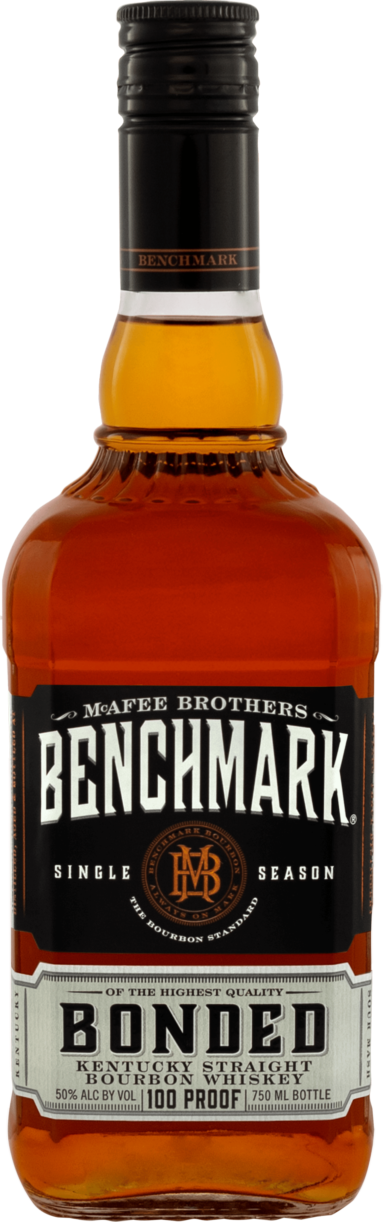 Benchmark Bonded Kentucky Full Proof Whiskey bottle