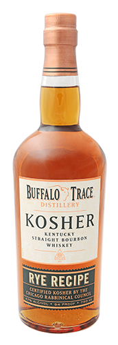 Buffalo Trace Distillery Kosher Rye Recipe bottle with transparent background