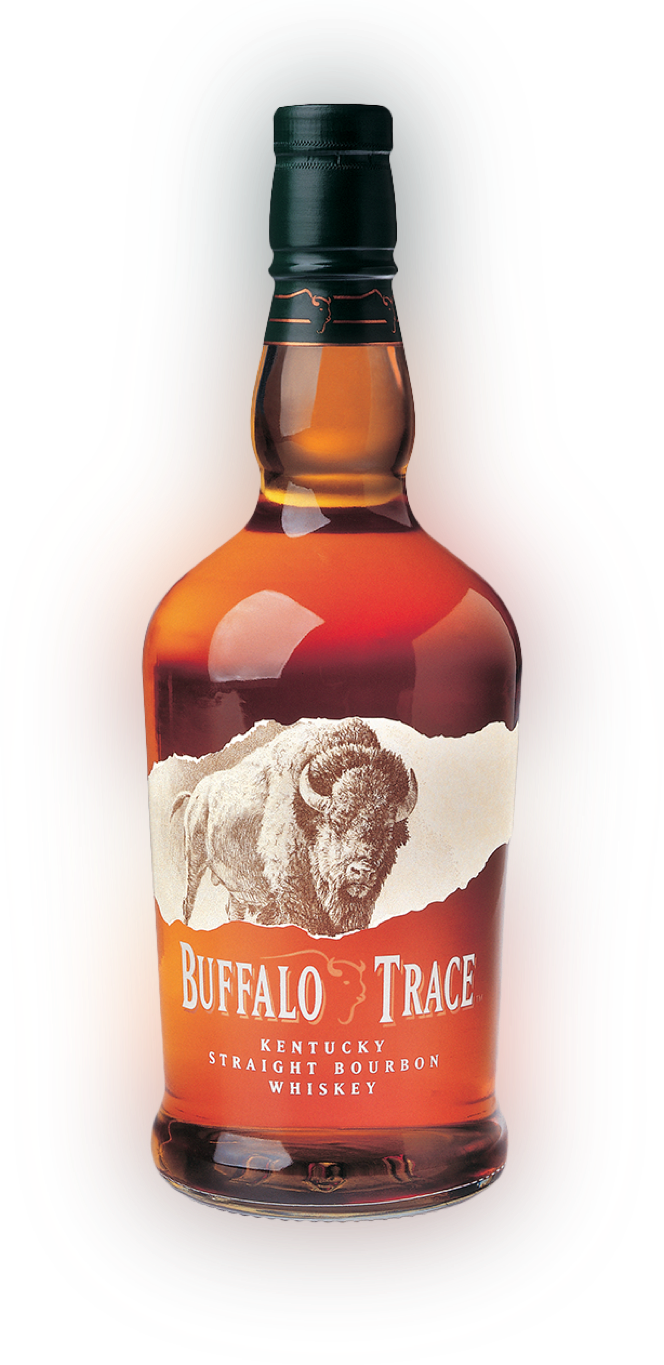 Bottle of Buffalo Trace Kentucky Straight Bourbon Whiskey Bottle of Buffalo Trace Kentucky Straight Bourbon Whiskey